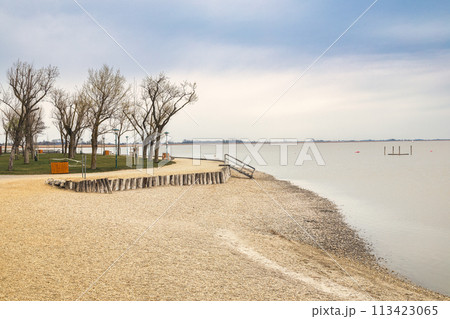 Beach at The Neusiedl am See lake, Austria. Beach at The Neusiedl am See lake, Austria. 113423065