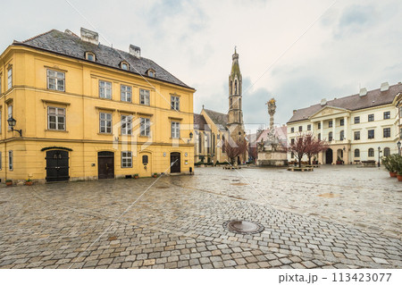 The Main Square in Sopron town, Hungary. The Main Square in Sopron town, Hungary. 113423077
