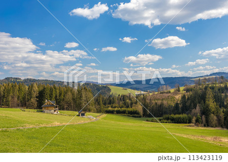 A mountainous landscape in the northwest of Slovakia. A mountainous landscape in the northwest of Slovakia. 113423119