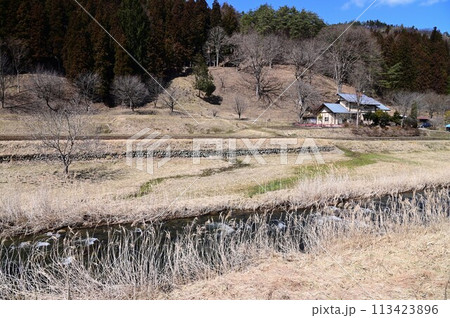 早池峰ダム下流の風景 早池峰ダム下流の風景 113423896