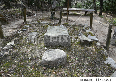 【兵庫県】 有馬温泉 瑞宝寺公園　石の基盤 113423941