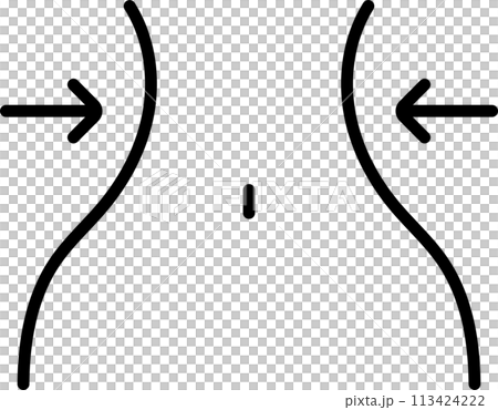 健美腹部圖標 健美腹部圖標 113424222