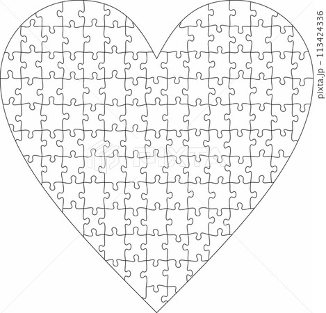Heart Puzzle files for laser cutting, file for plotter cutting, xtool files, silhouette cameo files 113424336