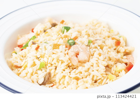冷凍エビピラフ　白バック 113424421
