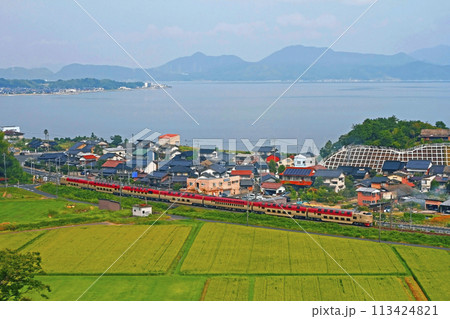 中海とサンライズ出雲 中海とサンライズ出雲 113424821