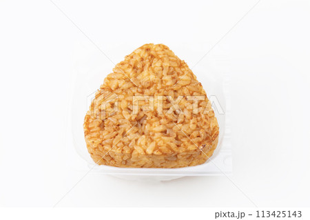 冷凍焼きおにぎり　白バック 113425143