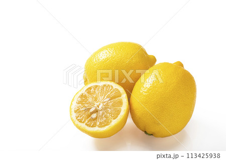 白バックのレモン 白バックのレモン 113425938