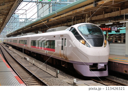 特急列車E657系ひたち　東京駅　東京都千代田区丸の内一丁目 113426321