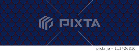 Dragon scale seamless pattern. Seamless texture background 113426810