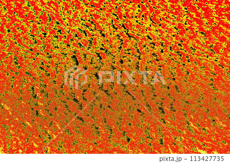 Snow crust changed colors. Snow crust as an abstract background. Texture. Snow crust changed colors. Snow crust as an abstract background. Texture. 113427735