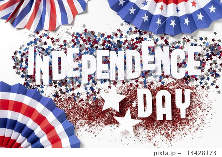 Independence day assortment with festive elements 113428173