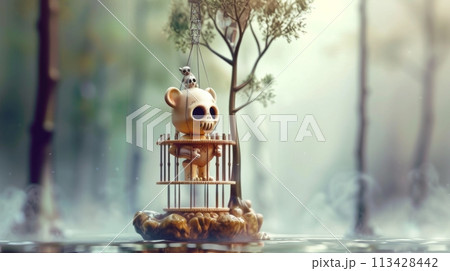 Gacha Animal Skeleton Toy Fun Aesthetic Concept Gacha Animal Skeleton Toy Fun Aesthetic Concept 113428442