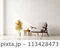 Living room interior with armchair 113428473