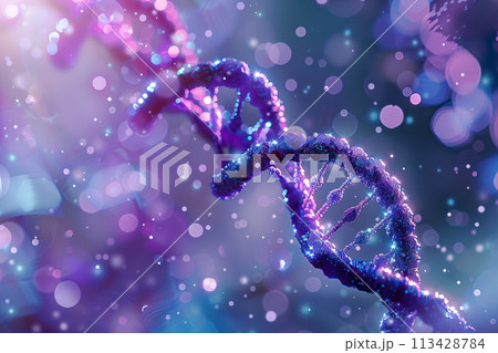DNA molecule helix spiral background, health genetic. 113428784