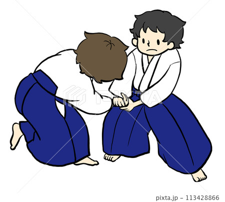 合気道をする人 113428866