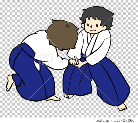 合気道をする人 113428866