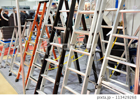 Stairs of ladder for construction in shop Stairs of ladder for construction in shop 113429268