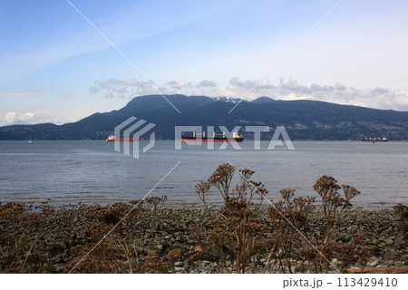 Burrard Inlet and Vancouver, British Columbia, Canada 113429410