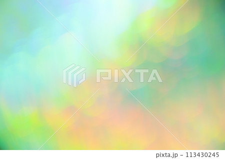 グリーンカラー系ミックスカラーファンタジーイメージ　(背景素材) 113430245