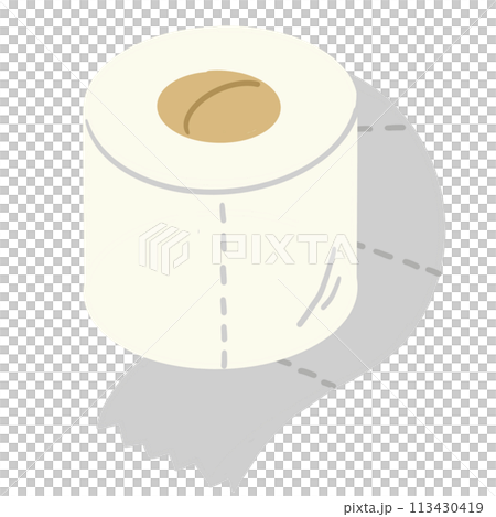 Tissue roll cartoon Tissue roll cartoon 113430419