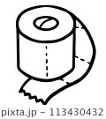 Tissue roll cartoon Tissue roll cartoon 113430432