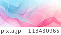 Lovely pink and light blue wavy abstract background 113430965