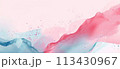 Lovely pink and light blue abstract illustration, watercolor 113430967