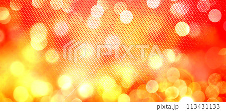 Yellow widescreen bokeh background for Banner, Poster, ad, celebration, and various design works 113431133