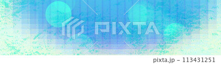 Blue panorama bokeh background for Banner, Poster, ad, celebration, and various design works 113431251