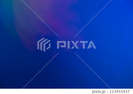 ディープブルー系ミックスカラーファンタジーイメージ　(背景素材) 113431437