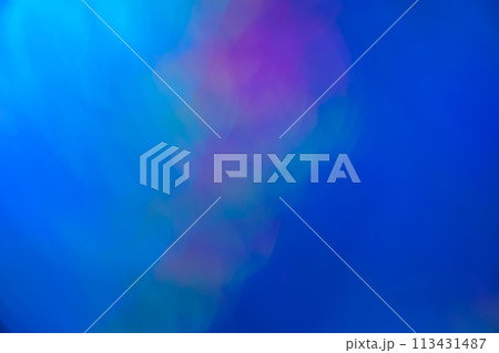 ディープブルー系ミックスカラーファンタジーイメージ　(背景素材) 113431487