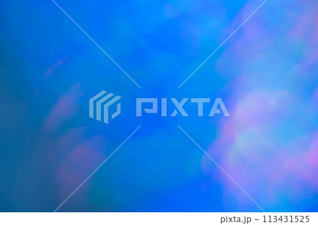 ブルー系ミックスカラーファンタジーイメージ　(背景素材) 113431525