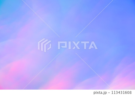 ブルー系ミックスカラーファンタジーイメージ　(背景素材) 113431608