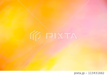 オレンジカラー系ミックスカラーファンタジーイメージ　(背景素材) 113431882