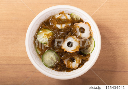 もずく酢（ちくわ　きゅうり） 113434941