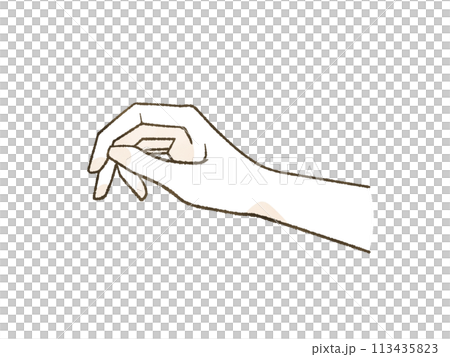 手指捏捏的手部動作 113435823