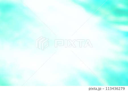 ライトグリーンカラー系動きのあるイメージ　(背景素材) 113436279