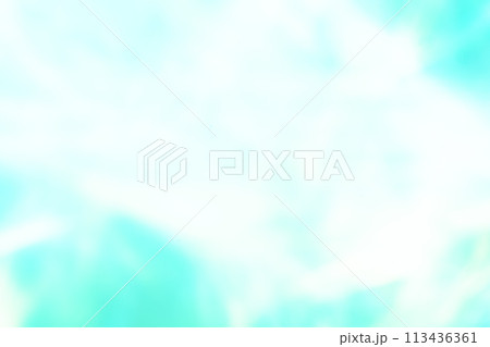 ライトグリーンカラー系動きのあるイメージ　(背景素材) 113436361