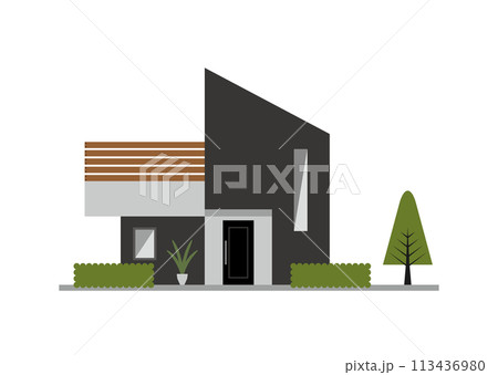 広いベランダのある家 113436980