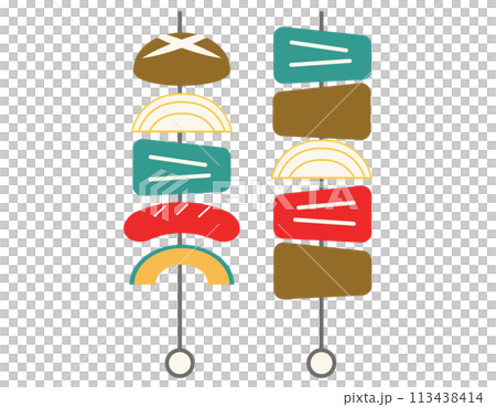 Simple barbecue icon material 113438414
