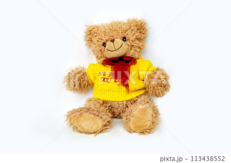 Teddy Bear brown, Teddy Bear doll isolated on white background Teddy Bear brown, Teddy Bear doll isolated on white background 113438552