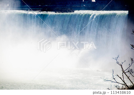 Beautiful Niagara Falls. Horseshoe Falls from the Canadian side in spring Beautiful Niagara Falls. Horseshoe Falls from the Canadian side in spring 113438610