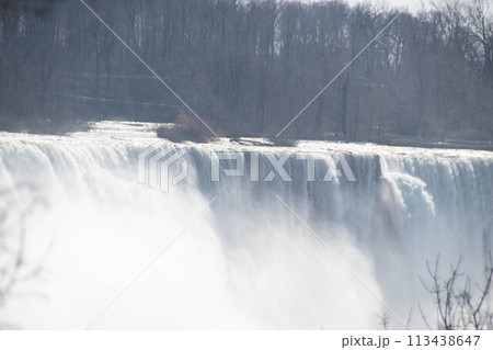 Beautiful Niagara Falls. Horseshoe Falls from the Canadian side in spring Beautiful Niagara Falls. Horseshoe Falls from the Canadian side in spring 113438647