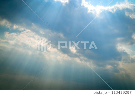 Dramatic sky and heavy rain clouds Dramatic sky and heavy rain clouds 113439297