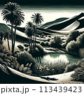 Desert Oasis / 砂漠のオアシス 113439423