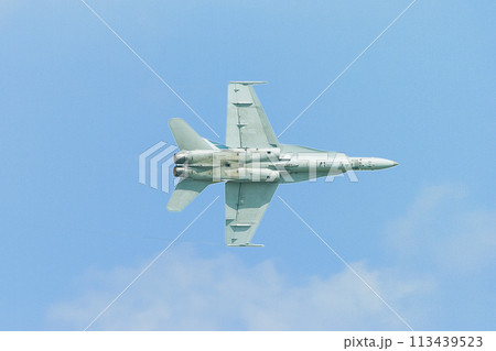 アメリカ海軍F/A-18Cホーネットの急旋回 113439523