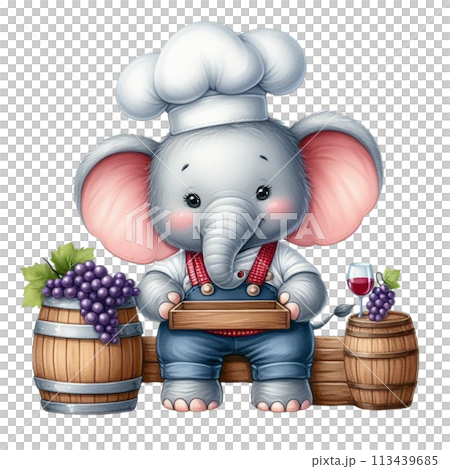 elephant holding grapes clipart watercolor elephant holding grapes clipart watercolor 113439685