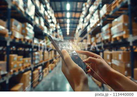 Business logistics with advanced technology. 113440000
