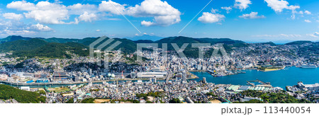 稲佐山展望台からの眺め　パノラマ　【長崎市】 113440054