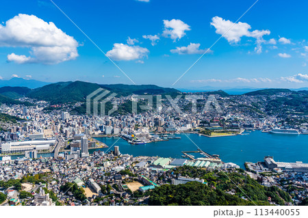 稲佐山展望台からの眺め　【長崎市】 113440055